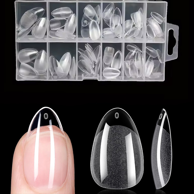 Nail Art Xl - 초단형 아몬드 모양 X 스타일 네일