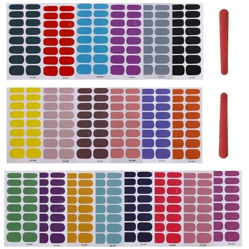 Nail Art Xl - 여성용 새로운 네일 스티커 12장 x