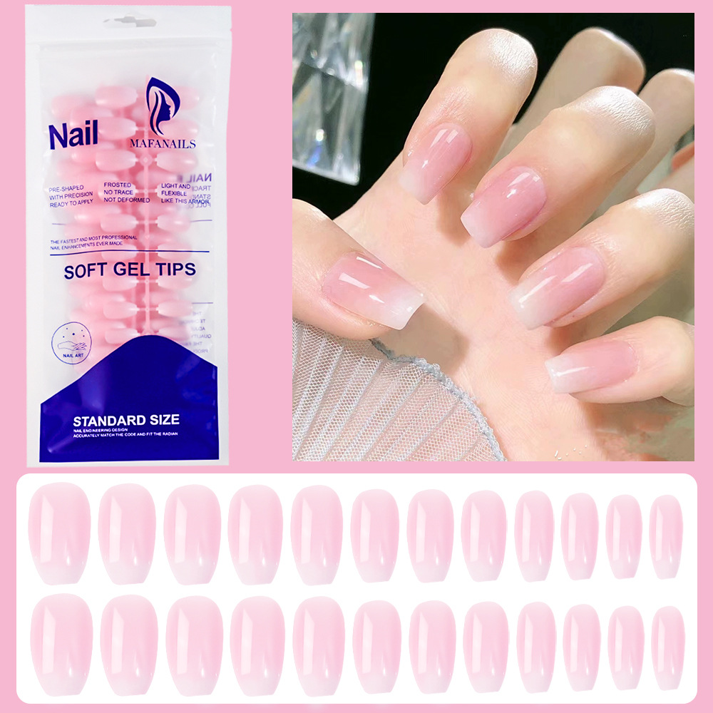 Nail Art Xl - 120개 누드 화이트 가짜 손톱 접착제