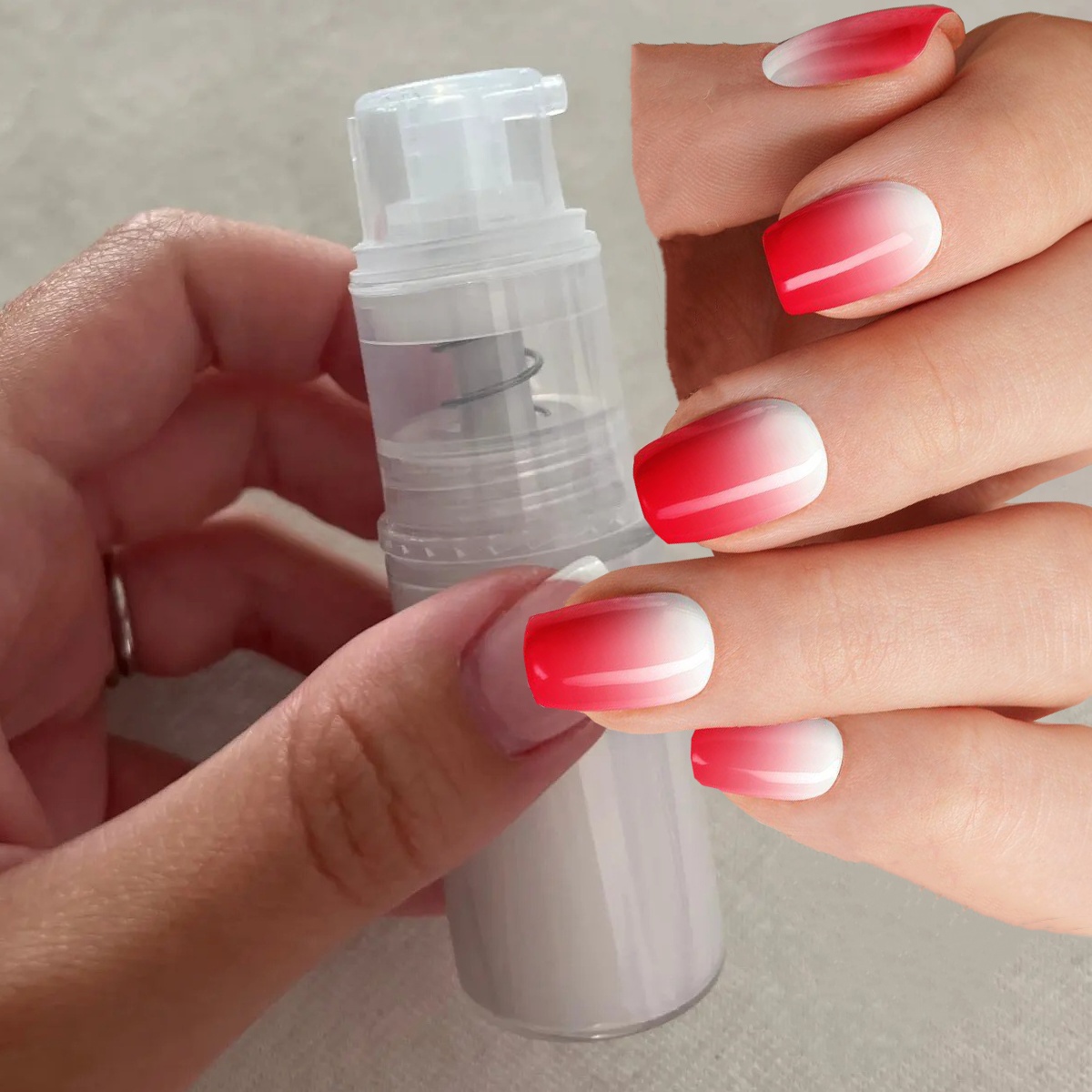 Nail Art Ombre Glitter - 1pc 옹 브르 스프레이 파우더 네일