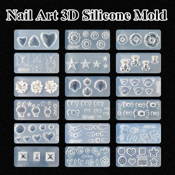 Nail Art Xl - M155-239 3D 아크릴 네일아트 장식용 실리콘