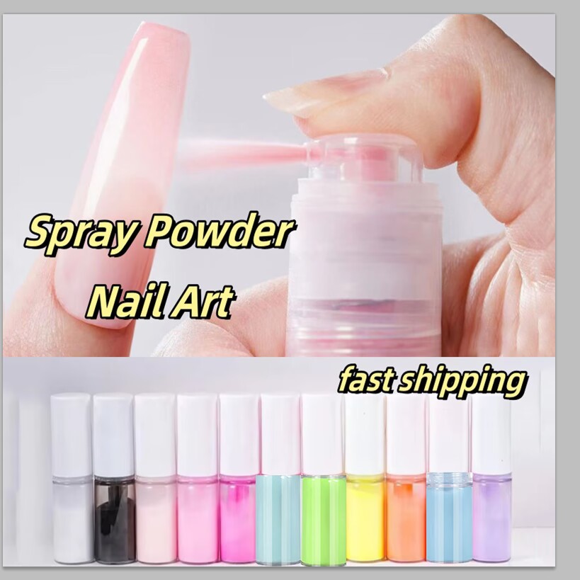 Nail Art Ombre Glitter - 10g/병 네온 핑크 옹 브르 파우더