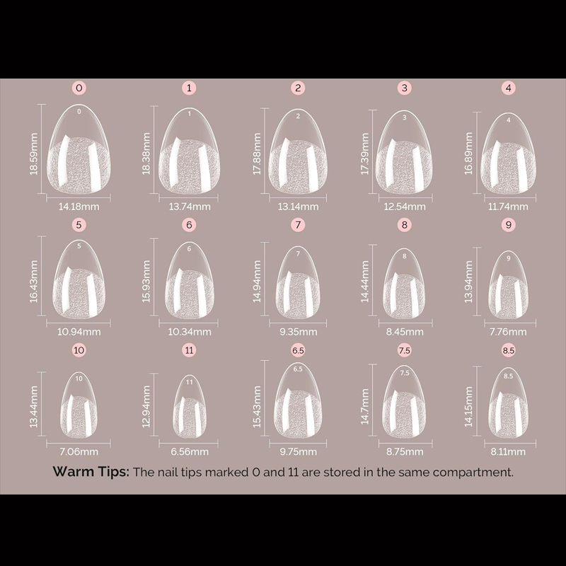 초단형 아몬드 모양 X 스타일 네일 팁 - 120개,  - Nail Art Xl 리뷰 및 가격