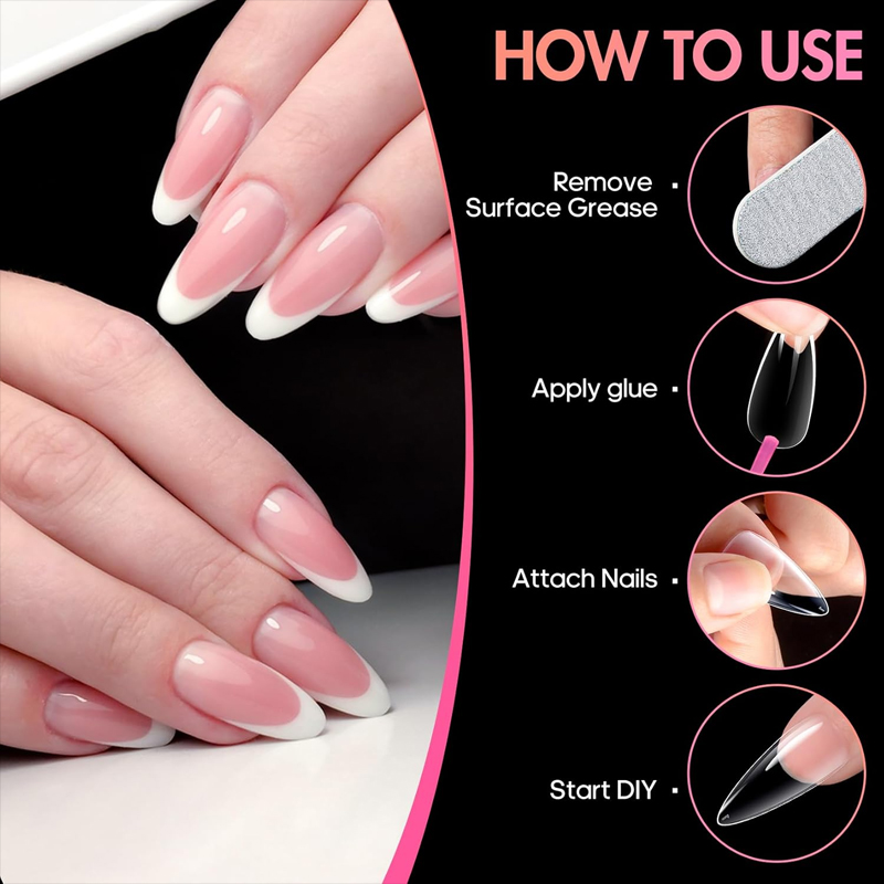 초단형 아몬드 모양 X 스타일 네일 팁 - 120개,  - Nail Art Xl 리뷰 및 가격