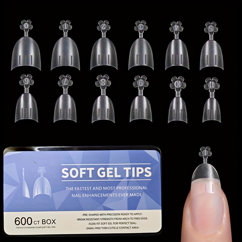 미디엄 스퀘어 네일 아트 인조 네일 스티커, 600개의 - Nail Art Xl 리뷰 및 가격