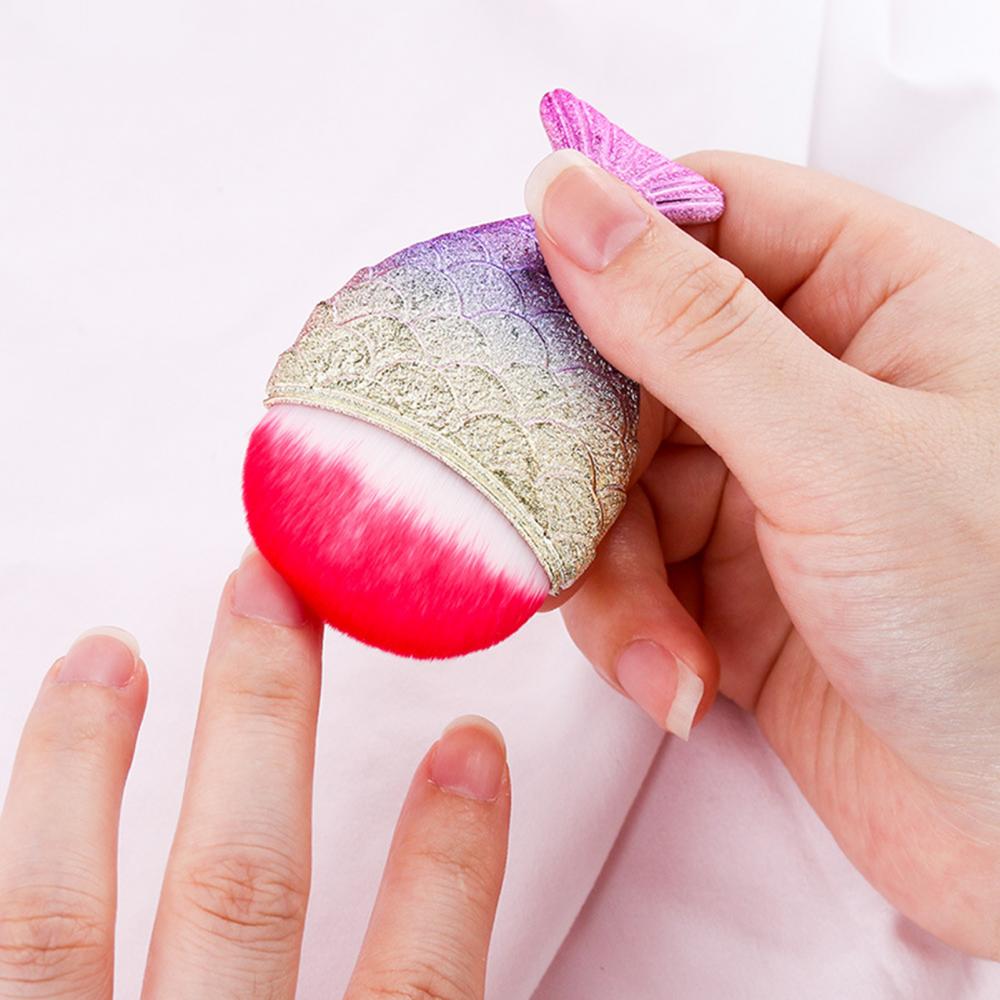 메이크업 브러쉬 인어 꼬리 디자인 소프트 네일 아트 브 - Nail Art Xl 리뷰 및 가격