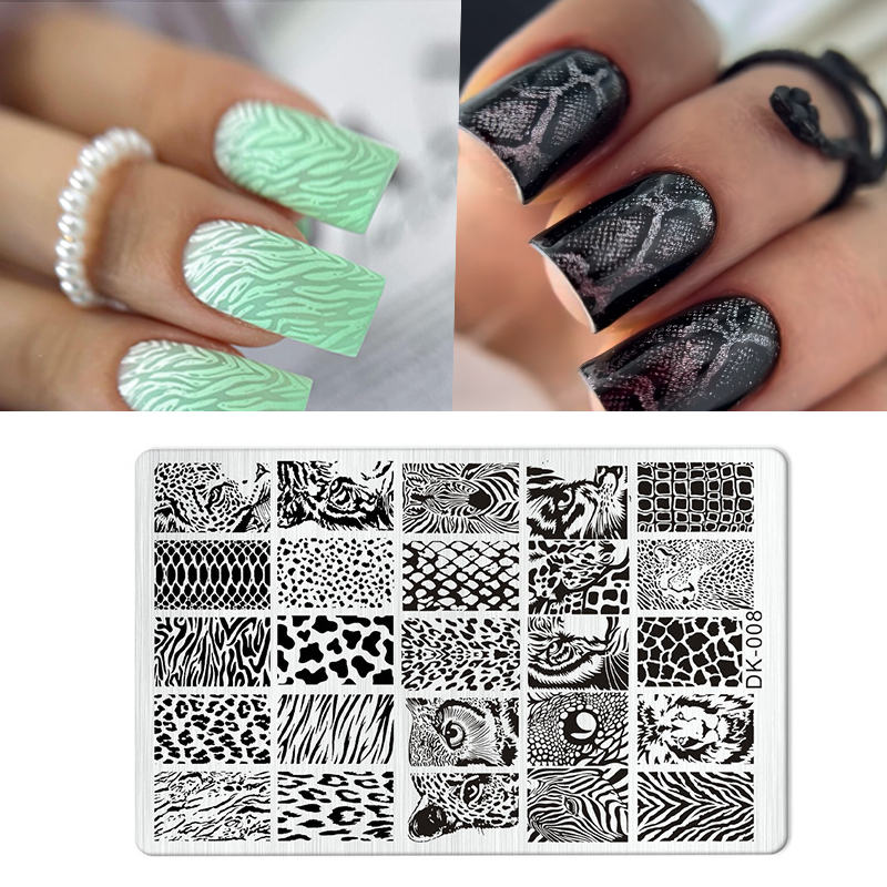 동물 이미지 뱀 레오파드 네일 스탬핑, 호랑이 얼룩말  - Nail Art Zebra Design 리뷰 및 가격