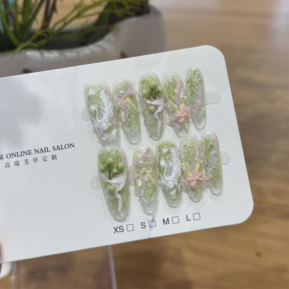 귀엽고 달콤한 소녀 스타일 글리터 3D 꽃 곰 네일 아 - Nail Art Strawberry 리뷰 및 가격