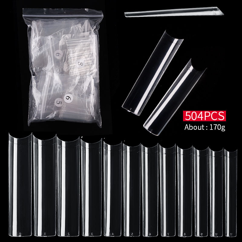 500 Pcs 롱 스퀘어 C 커브 네일 팁 스트레이트  - Nail Art Xl 리뷰 및 가격