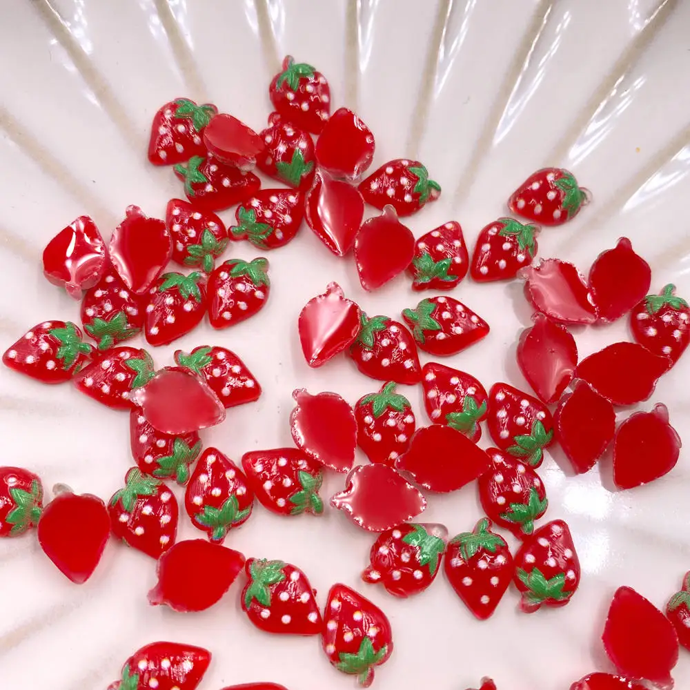 60Pcs 반짝이 수지 다채로운 미니 3D 크리스탈 빨 - Nail Art Strawberry 리뷰 및 가격