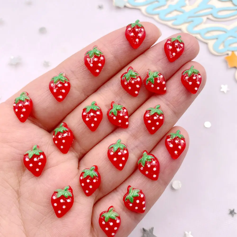 60Pcs 반짝이 수지 다채로운 미니 3D 크리스탈 빨 - Nail Art Strawberry 리뷰 및 가격