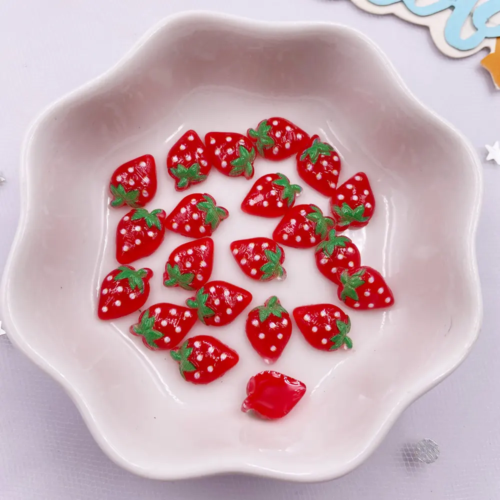 60Pcs 반짝이 수지 다채로운 미니 3D 크리스탈 빨 - Nail Art Strawberry 리뷰 및 가격
