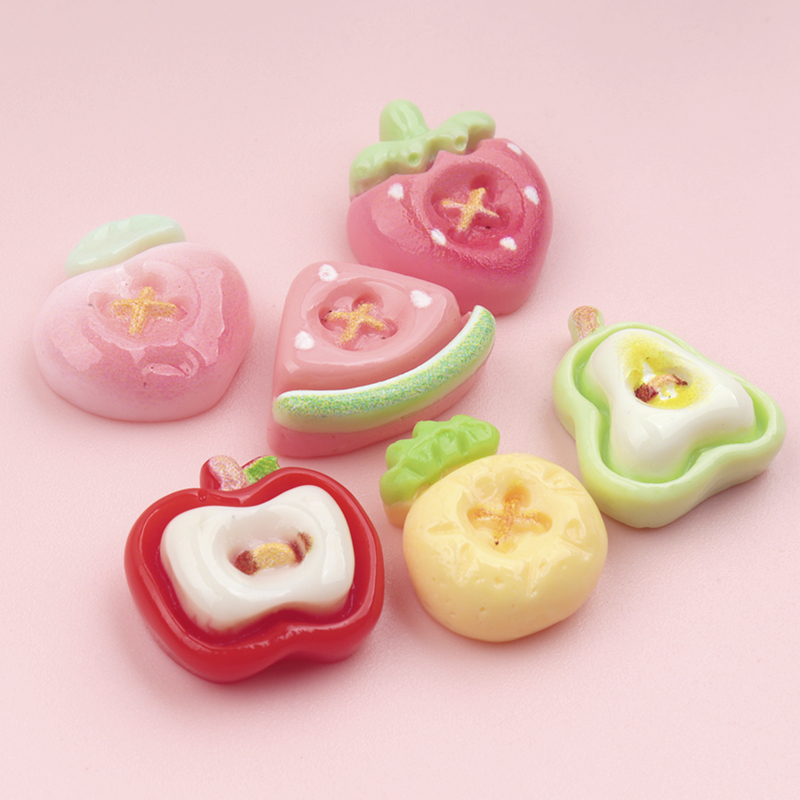 50/500개 미니 모조 과일 레진 네일 아트 카보숑  - Nail Art Strawberry 리뷰 및 가격