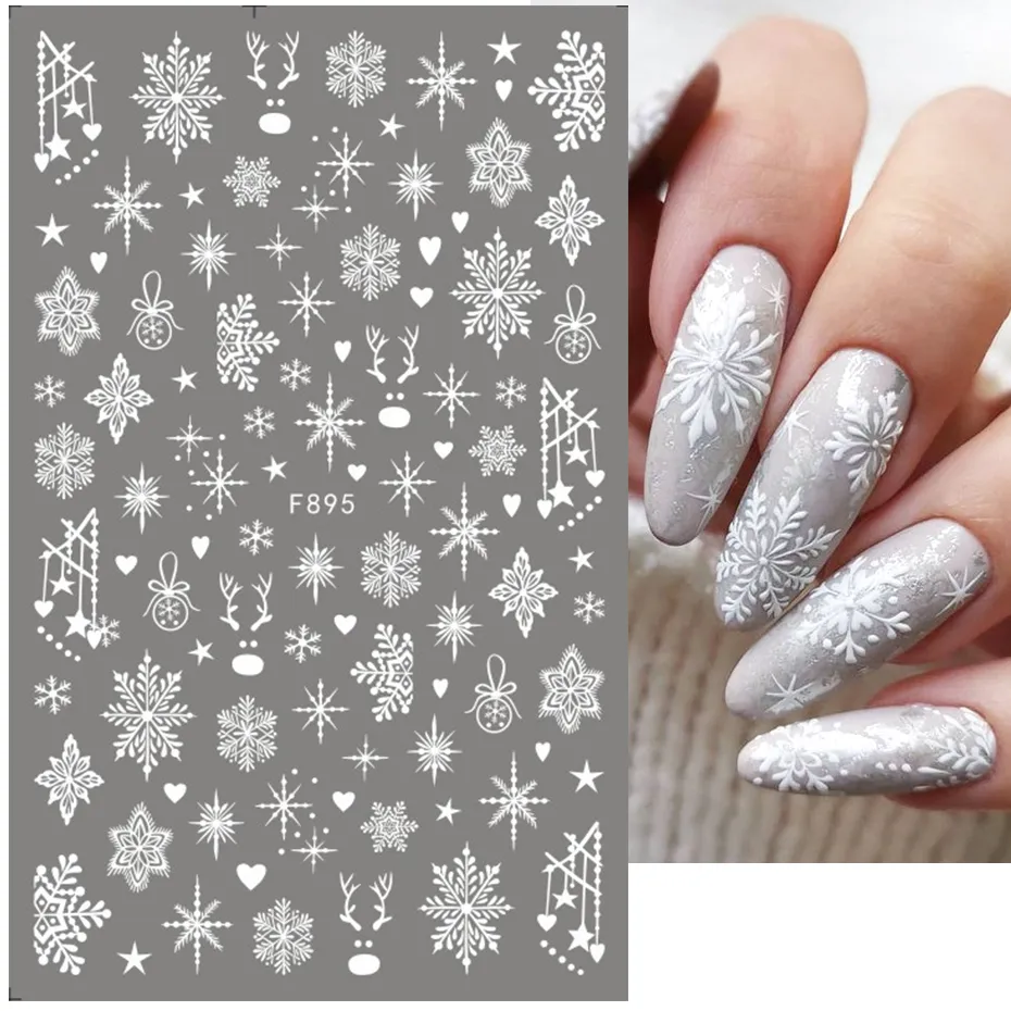 2025 크리스마스 3D 네일 아트 스티커, 산타 클로 - Nail Art Xmas 2025 리뷰 및 가격