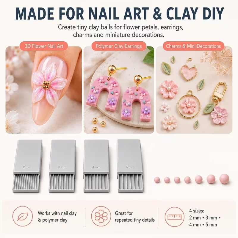 3D 프린트 점토 젤 볼 제작 도구, 3D 젤 플라워용 - Nail Art Jelly 리뷰 및 가격