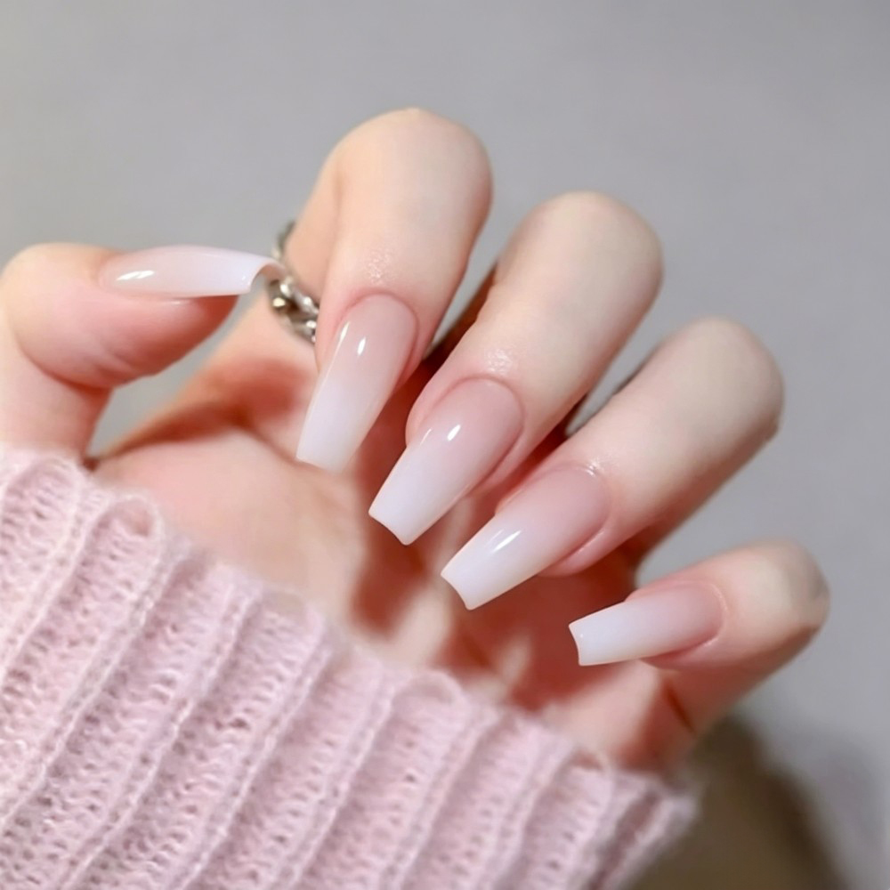 24개입/박스 롱 코핀 인조 손톱 아트 로즈 글루 포함 - Nail Art Jelly 리뷰 및 가격