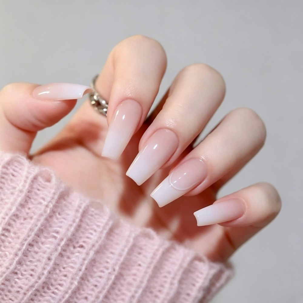 24개입/박스 롱 코핀 인조 손톱 아트 로즈 글루 포함 - Nail Art Jelly 리뷰 및 가격