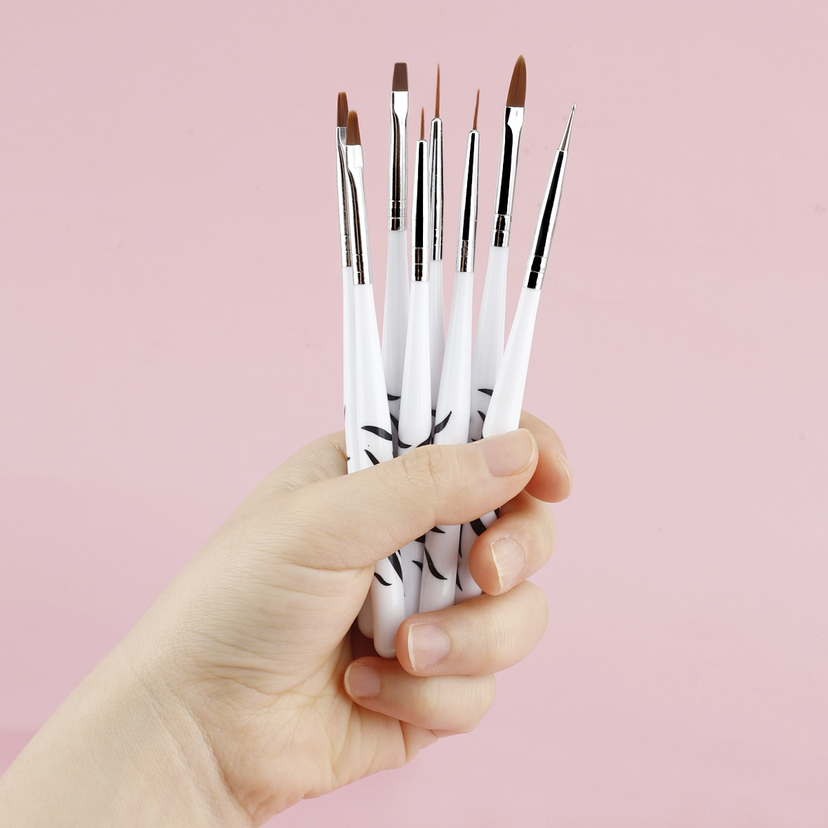 제브라 핸들 네일 브러쉬 세트 네일 아트 디자인 매니큐 - Nail Art Zebra Design 리뷰 및 가격