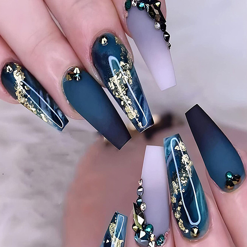가짜 손톱 프레스 짧은 중간 프랑스 아크릴 풀 커버 가 - Nail Art Xl 리뷰 및 가격