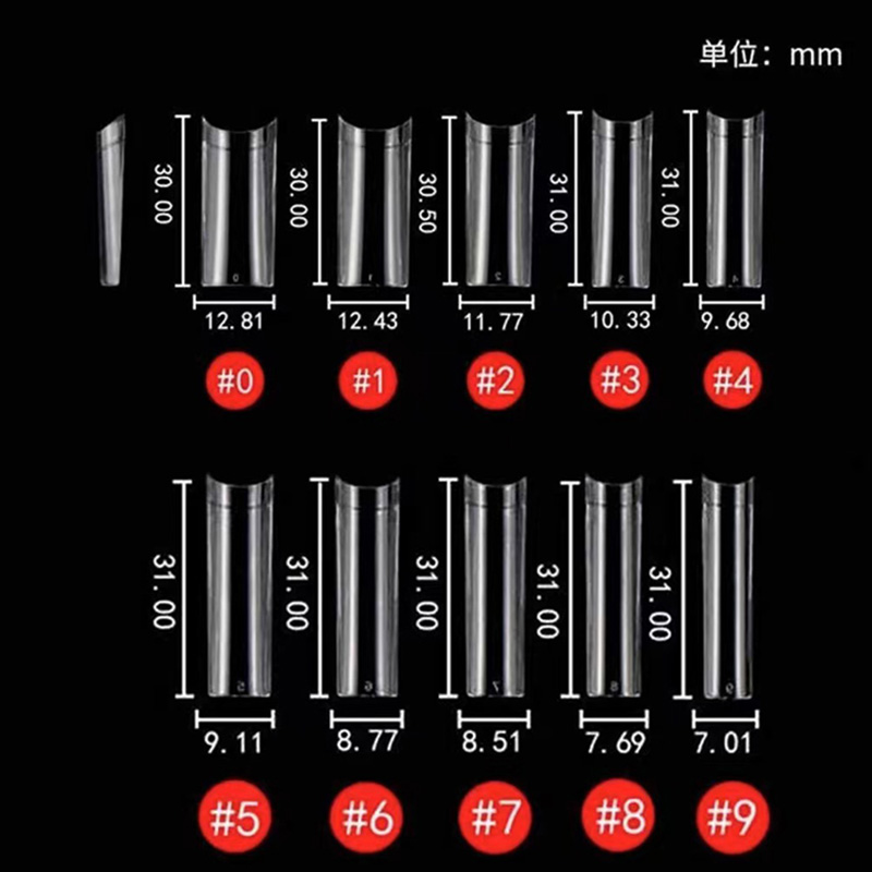하프 커버 투명 인공 아크릴 가짜 손톱 프레스, C 커 - Nail Art Xl 리뷰 및 가격