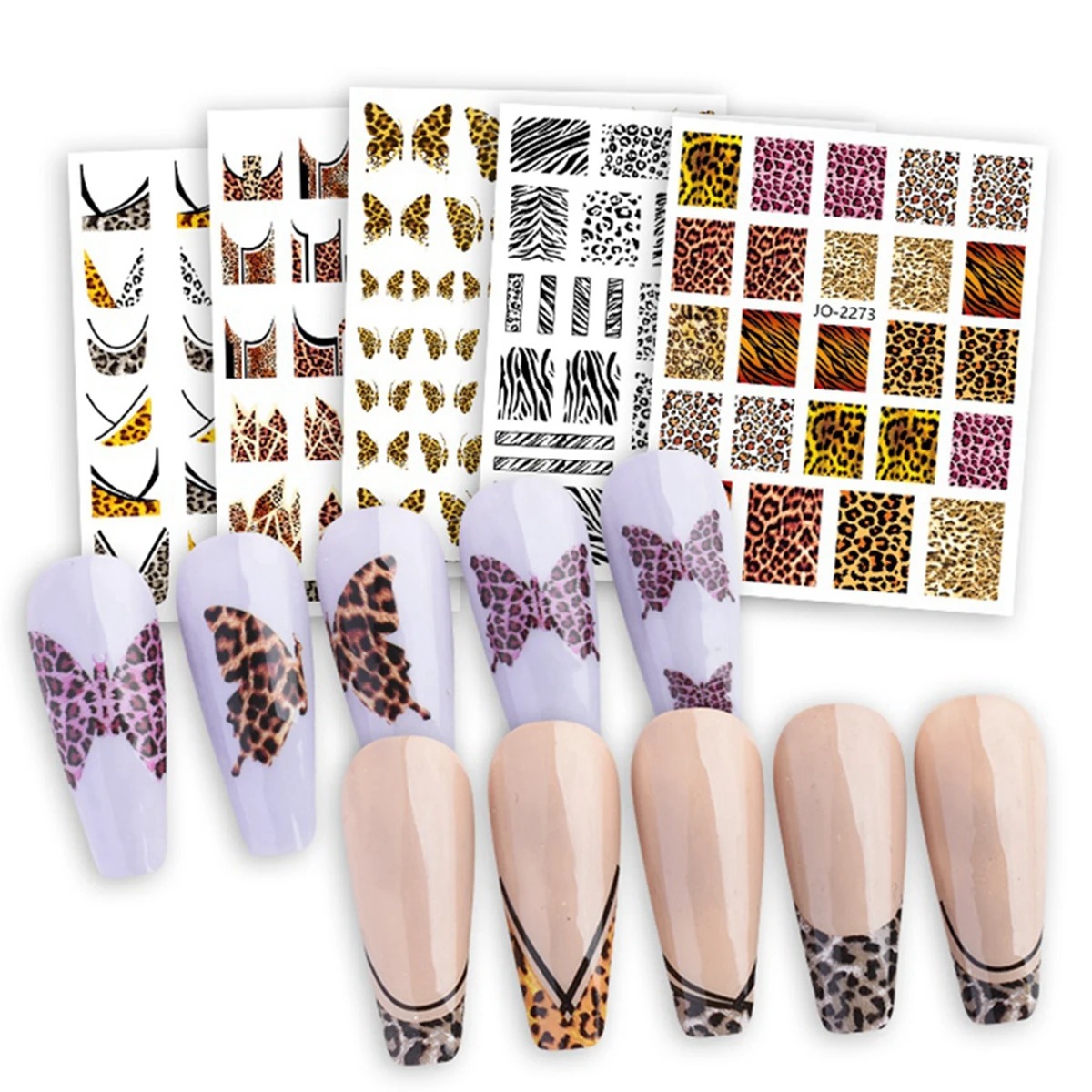 나비 얼룩말 러브 디자인 네일 아트 스티커, 네일 장식 - Nail Art Zebra Design 리뷰 및 가격
