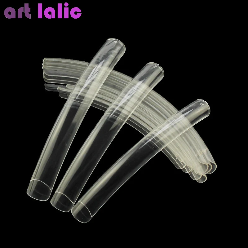 투명한 자연스러운 엑스트라 롱 인조 손톱, 가짜 손톱  - Nail Art Xl 리뷰 및 가격