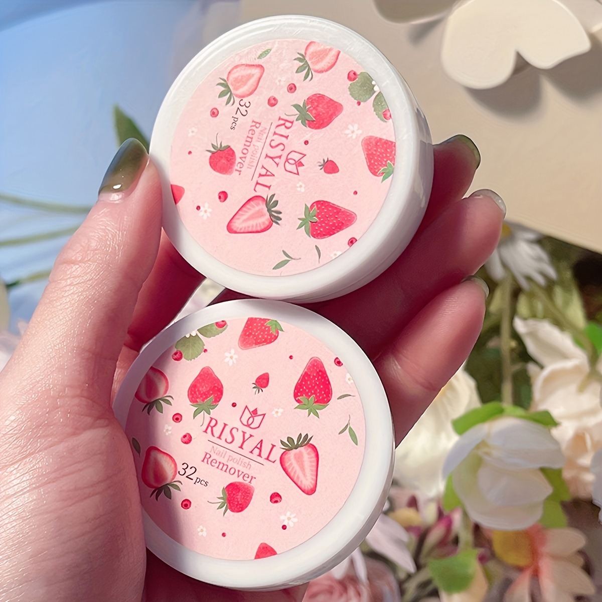 32개/상자 딸기 매니큐어 리무버 패드, 간편한 매니큐 - Nail Art Strawberry 리뷰 및 가격
